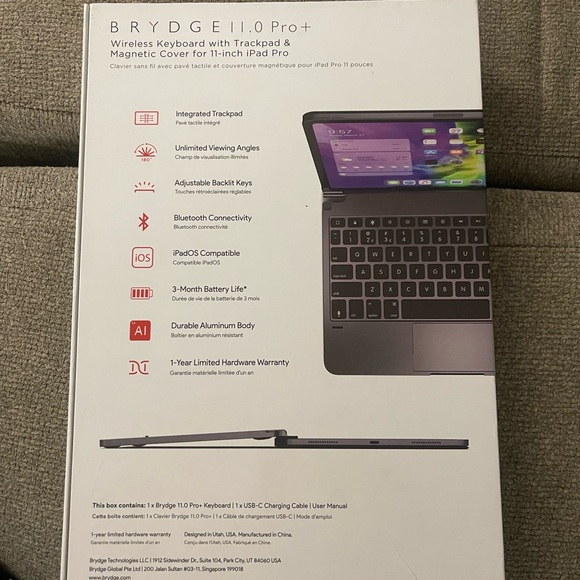 Brydge Wireless IPad Pro Cover with Trackpad - Picture 2 of 10